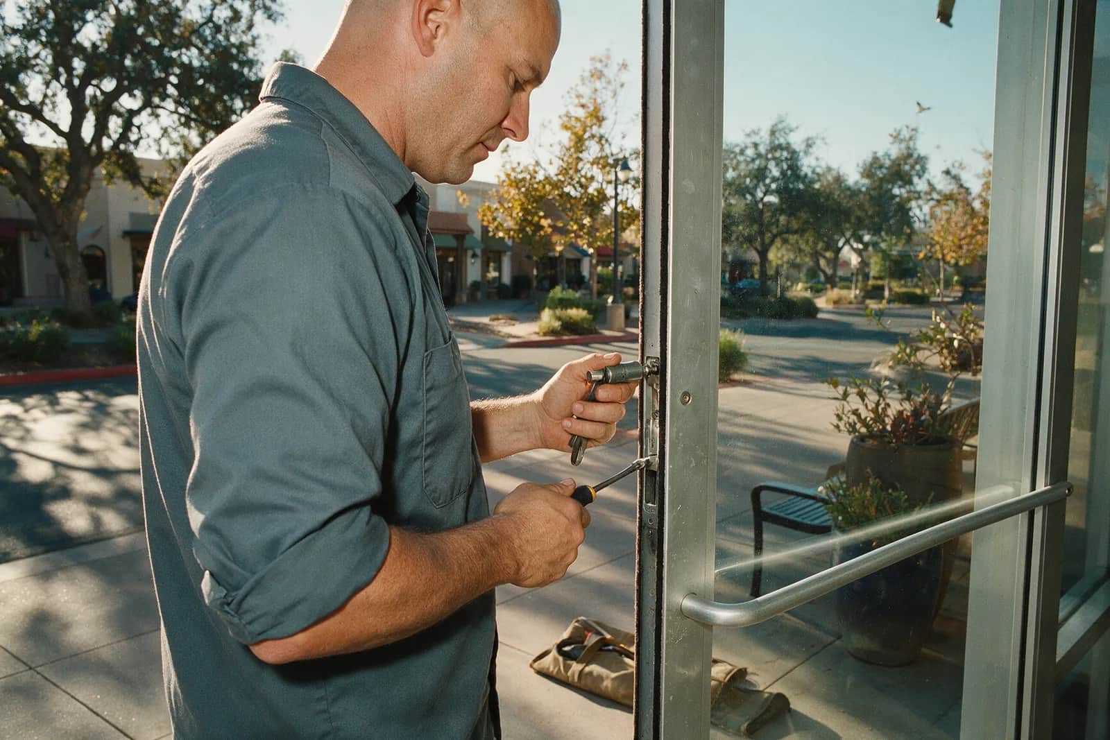 Storefront Door Locks in Walnut Creek by Ridgeline Lock & Key